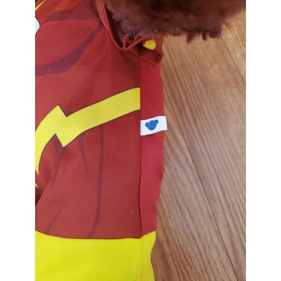 Brown Build-A-Bear Stuffed Animal Plush The Flash Outfit Wired Arms Sound JL - Picture 4 of 13